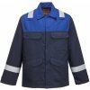 PORTWEST BIZFLAME PLUS FR55 / Nehorľavá reflexná bunda, antistatická - námorná modrá/modrá S