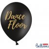 Čierny balónik s nápisom Dance floor