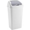Popolník-kôš plastový Heidrun 60l biely