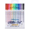 Gélové trblietavé perá CONCORDE Glitter Art, sada 12 ks