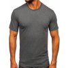Antracitové pánske bavlnené tričko Bolf 0001