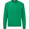 Fruit of the Loom Mikina Classic Raglan Sweat, raglánová COT-162216t3902 M Melír zelená retro