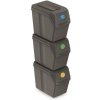 Sortibox Kôš na triedený odpad I 3x20l šedý kameň