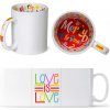 Motto Hrnček - Dúhový dizajn - Love is Love - Veselé Vianoce - Standard - Darčeky Sublistar - 330ml