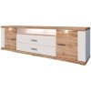 Decodom MANHATT B 33 BIE/WOT KOMPL MWOT 5363876 - skrinka na TV, Biela arctic / Dub wotan