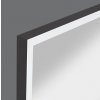 LED zrkadlo RAMA, čierna 50cm 100cm