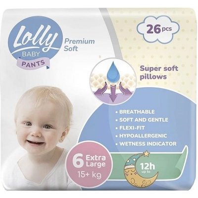 LOLLY BABY Pants soft Extra Large 6 26 ks