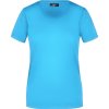 James & Nicholson Tričko JN 901, krátký rukáv, dámské COT02090102202-aqua M Aqua