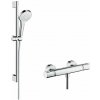 Hansgrohe Croma Select S Sprchový set Vario s termostatom, 3 prúdy, sprchová tyč 65 cm, biela/chróm 27013400-HG