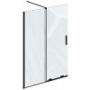 Ravak Roll - Sprchová stena Walk-In 120x195 cm, čierna/číre sklo X9WVG0300Z1