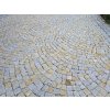 3 Žula dlažba žlto-šedá, kocky 4/6 cm, 1 t = 9 m2