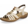 Dámske sandále RIEKER 60851-62 béžová S6 42