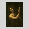 Saint John the Baptist – Leonardo Da Vinci plagát - 40x60 cm
