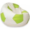 Sedací vak malá bielo limetková futbalová lopta TiaHome