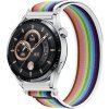 BStrap Velcro Nylon remienok na Samsung Gear S3, white rainbow (SSG029C04)