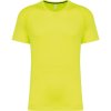 Kariban Tričko PA4012, sportovní, krátký rukáv, pánské COT20401203004-fluorescent XL Žlutá fluorescent