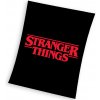 CARBOTEX Detská deka Stranger Things Black 130x170 cm