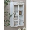 Chic Antique Krémová antik nástenná drevená skrinka s dvierkami Mallia - 44*17*70cm - Chic Antique