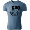 T-ričko BMW e30 line pánske tričko Farba trička: Denim, Farba potlače: Čierna, Veľkosť: 3XL