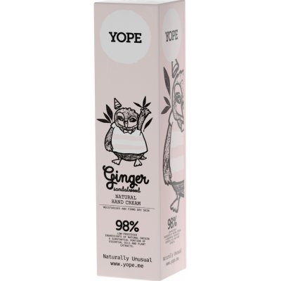 Yope Ginger & Sandalwood prírodný krém na ruky pre výživu a hydratáciu 100 ml