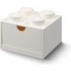 LEGO® stolové box 4 so zásuvkou 15,8 x 15,8 x 11,3 cm biela (LEGO40201735)