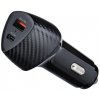 Adaptér na nabíjanie do auta Forcell 38W USB+USB C 3A čierny