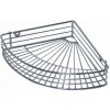 TORO 320200 Kúpelňová polička rohová, 6,6 x 31,5 x 22,7 cm, kov