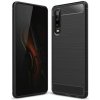 Huawei P30 Black Carbon Fiber (Carbon Fiber) vzor nárazuvzdorné TPU puzdro
