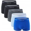 CALVIN KLEIN - boxerky 5PACK Icon cotton stretch black & blue color combo-XL (101-106 cm)