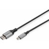 Digitus 8K@60Hz, mini DP to DP; DP 1.4 Alu housing; Black; 2m