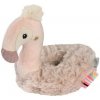 Baby Fehn mäkký krúžok plameniak pink