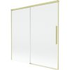 Mexen Rox dvojdielna rozťahovacia sprchová zástena 160 x 150 cm, transparentná, zlatá kartáčovaná - 8C9-160-001-55-00