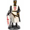 Model Figúrka templára so štítom a opaskom - sivý-biely