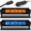 APT AG97B Teplomer do auta s hodinami a voltmetrom 3 v 1