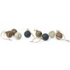 ferm LIVING Vianočná guľa MARBLE 5 cm, sada 8 ks, sklo