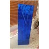 Darčeková taška na alkohol 33 x 10 x 9 cm holografická modrá