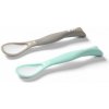 Baby Ono Sada 2 lyžiček sivá a zelená