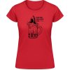 Akciové Dámske Tričko SoftStyle Gildan Pivo pre vyvolených Červená Dámske
