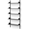 New Works Policová zostava Wall Shelf 1900, black ash/black