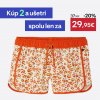 DECATHLON Dámske šortkové plavky na surf Tini Graou leopardí vzor béžové L