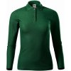 MALFINI PIQUE POLO LS 231 / Polokošeľa dámska, dl. rukáv - tmavo zelená XXL