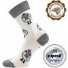 VLNĚNKA DETSKÁ teplé veselé merino ponožky VoXX 1 pár 30-34 biela 1 kus 1 pár