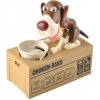 Taijia Toys Browndog8124 Interaktívna pokladnička Hladný psík hnedý