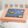 AMIDO EXQUISIT Detská napínacia plachta zo 100 % bavlny – jemný deluxe marhuľová Jersey 60x120 cm - možnosť úpravy rozmeru