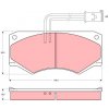 Sada brzdových platničiek kotúčovej brzdy TRW Automotive Aftermarket GDB390