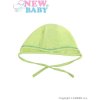 Dojčenská čiapočka New Baby zelená, Veľkosť: 62 (3-6m), Vhodnosť: Pre všetkých