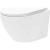 Rea CARLO MINI FLAT TORNADO PRO misa závesná RimFree 49 x 36,5 cm so sedátkom voľne-padajúcim C8770