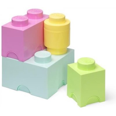 LEGO Licence LEGO úložné boxy Multi-Pack 4ks - pastelové