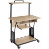 tectake 404727 písací stôl fife 80x65,5x130,5cm - industrial svetlé drevo, dub sonoma