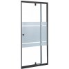 Nastaviteľné sprchové dvere Flexi-S 76-91x185 cm čierne